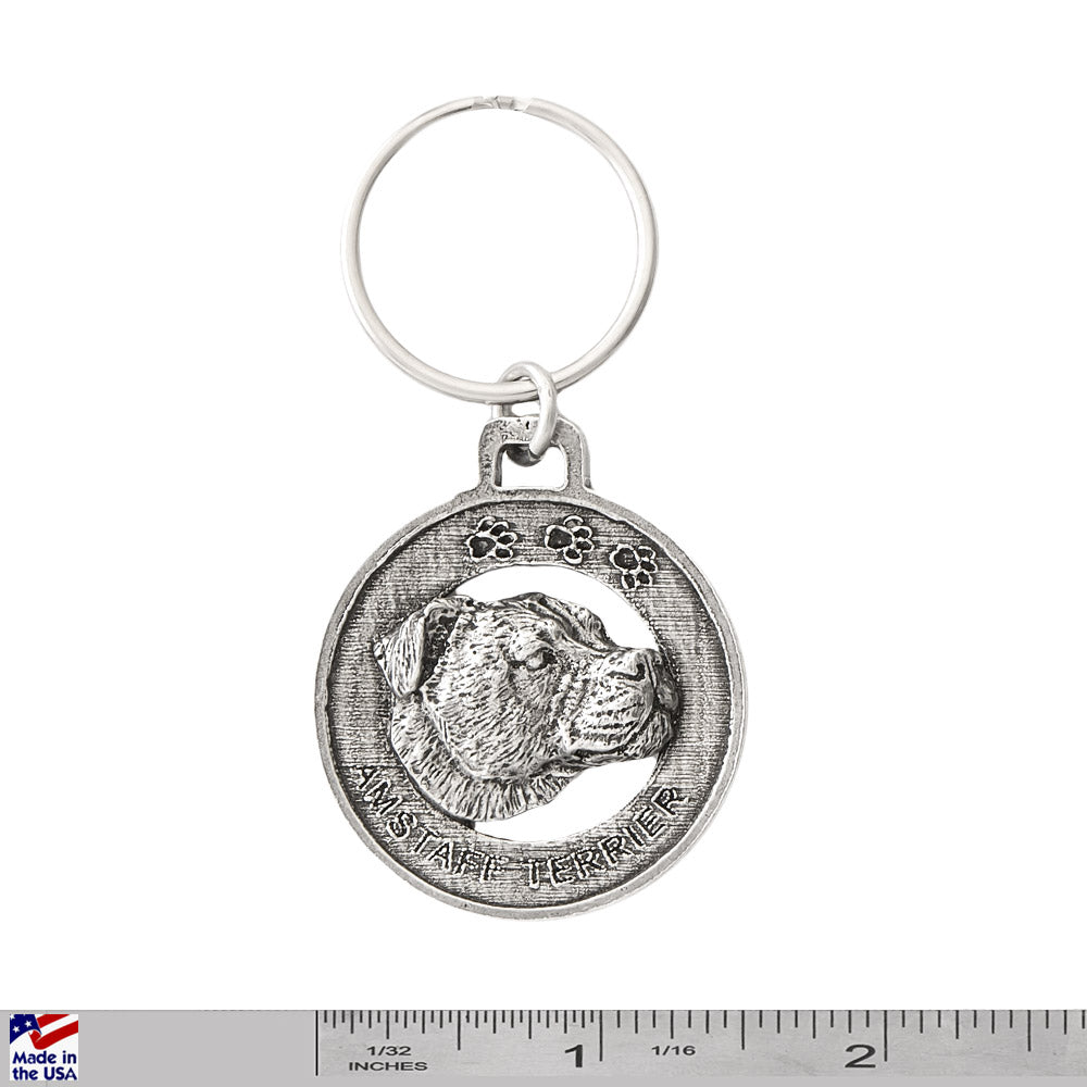 Amstaff Terrier Keychain D012KC