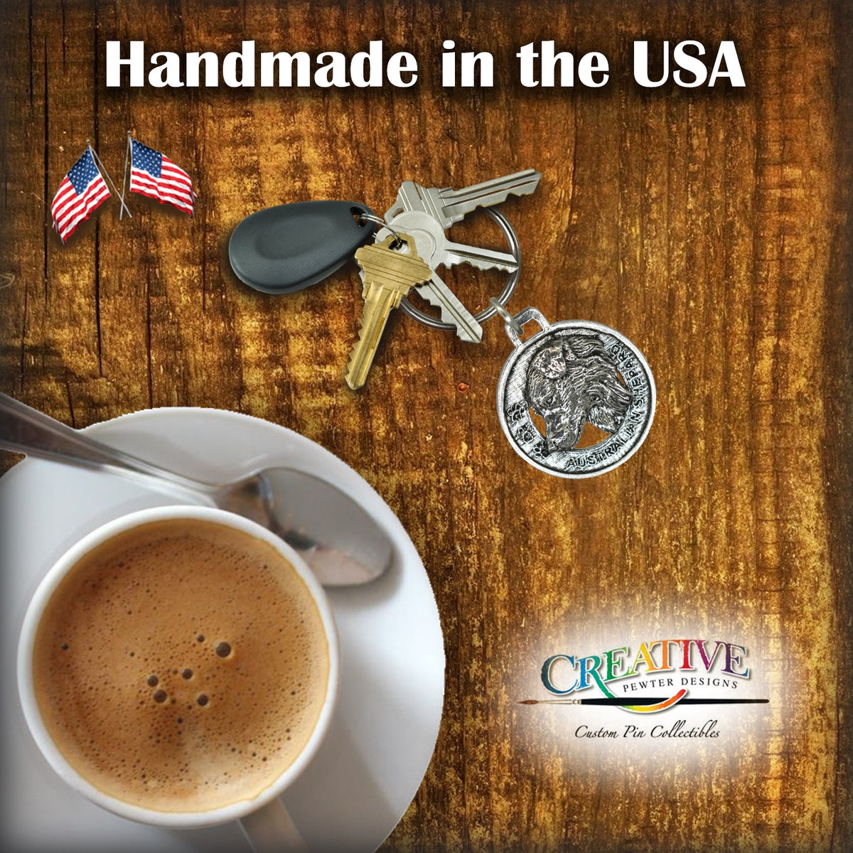 Australian Shepherd Keychain D016KC