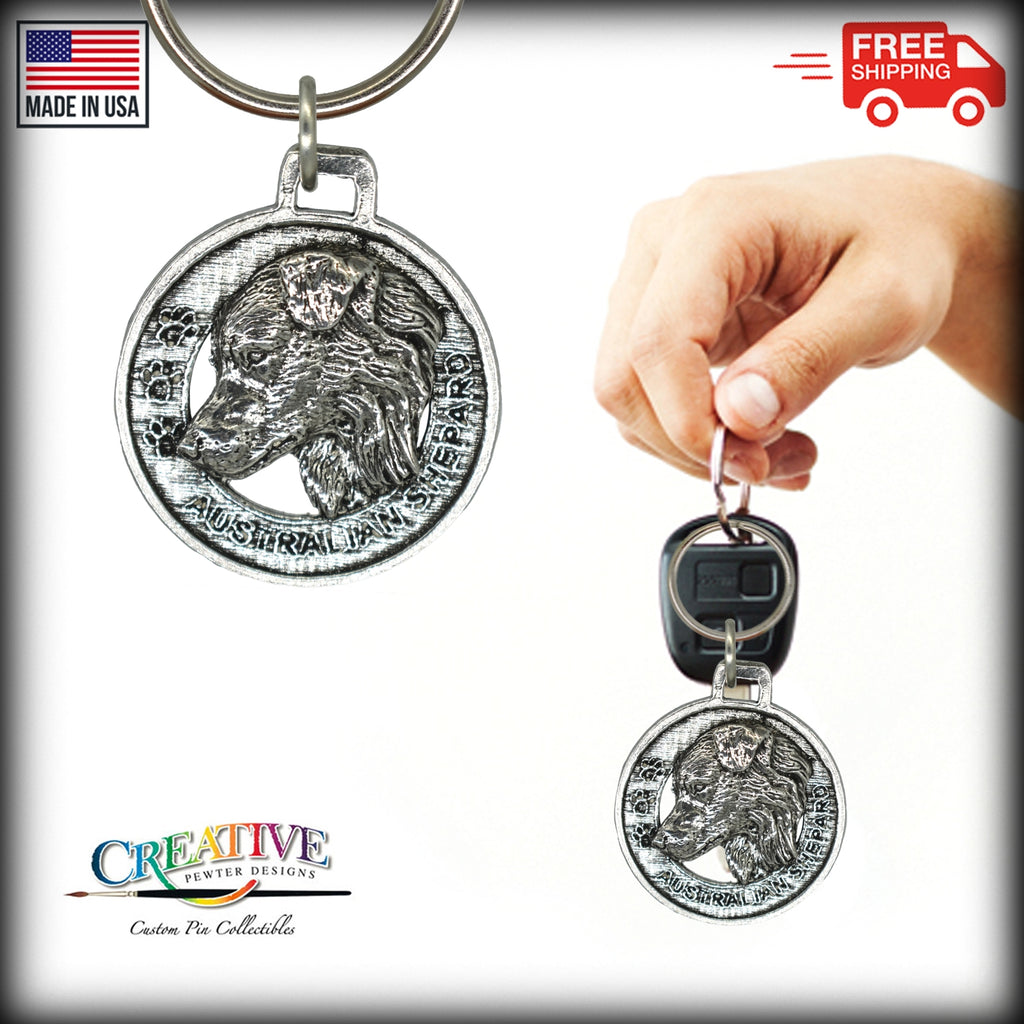 Australian Shepherd Keychain D016KC