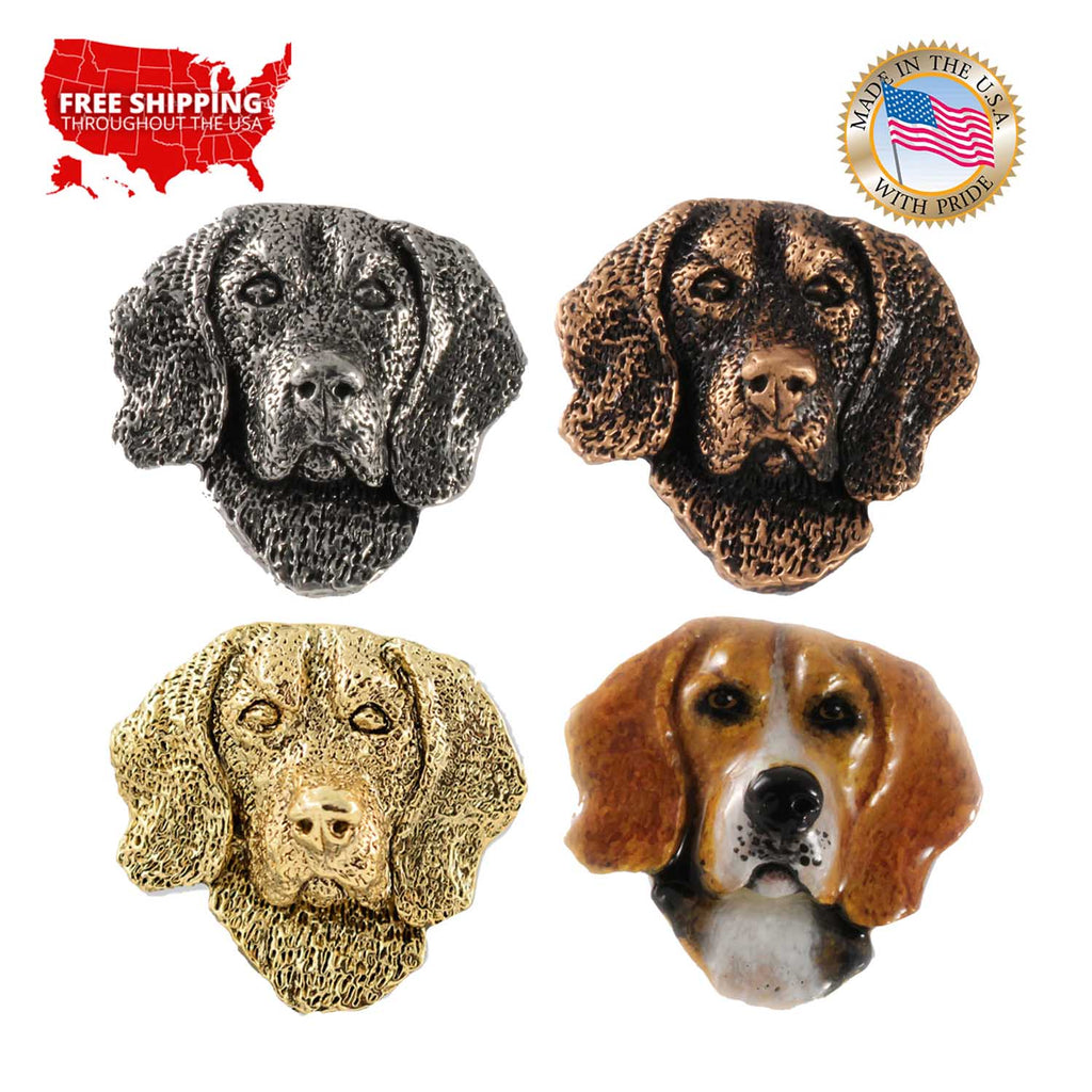 Beagle Dog Head Premium Pin D022PR