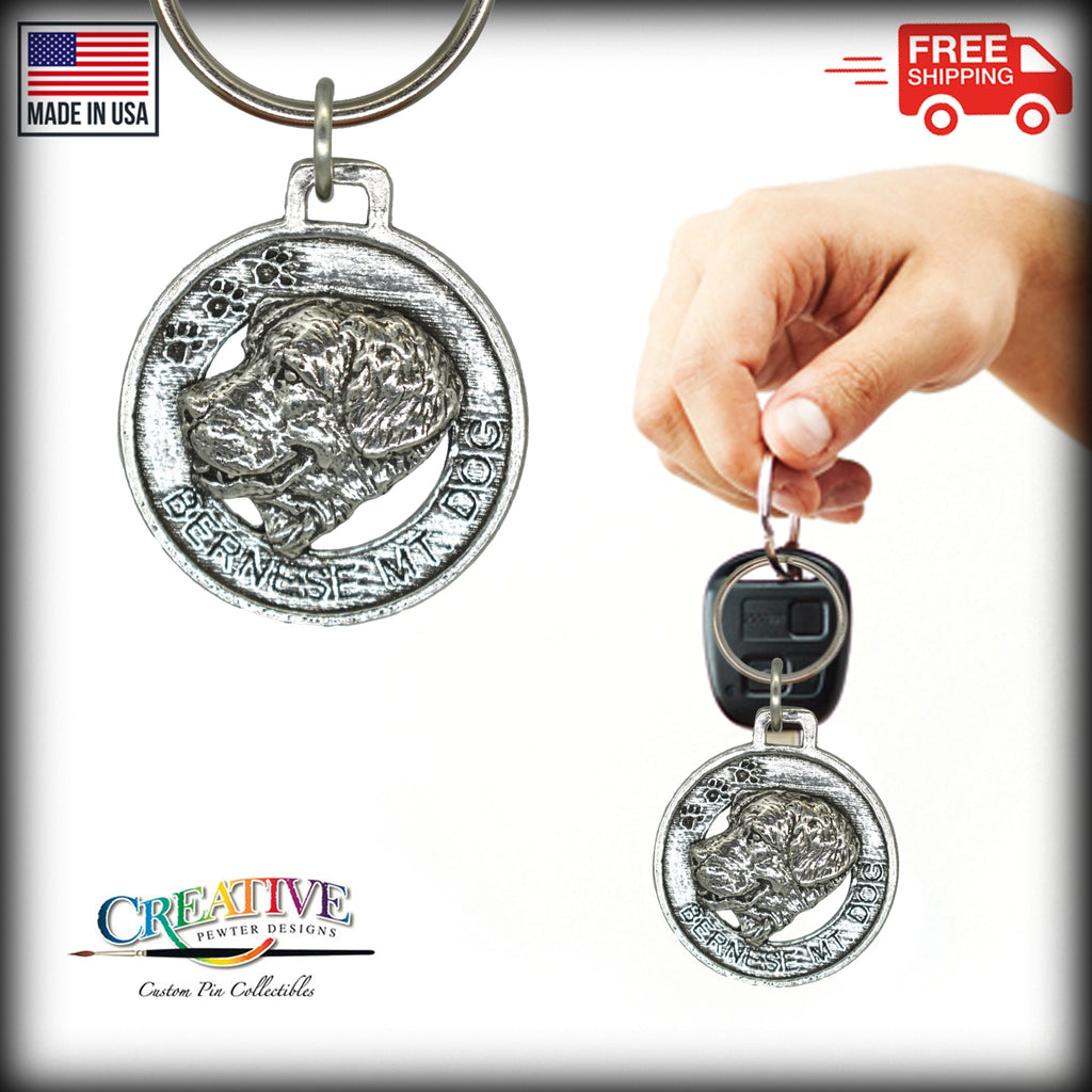 Bernese Mountain Dog Keychain D024KC