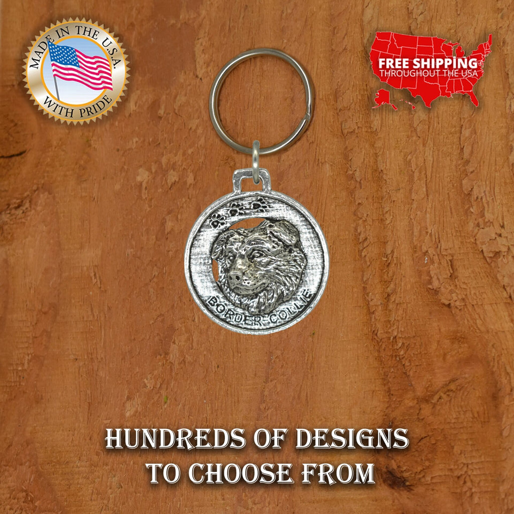 Border Collie Keychain D030KC