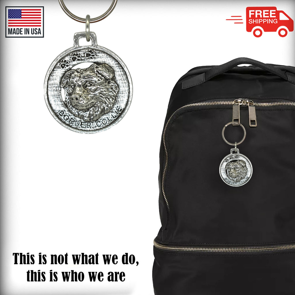 Border Collie Keychain D030KC