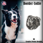Border Collie Head Pin D030