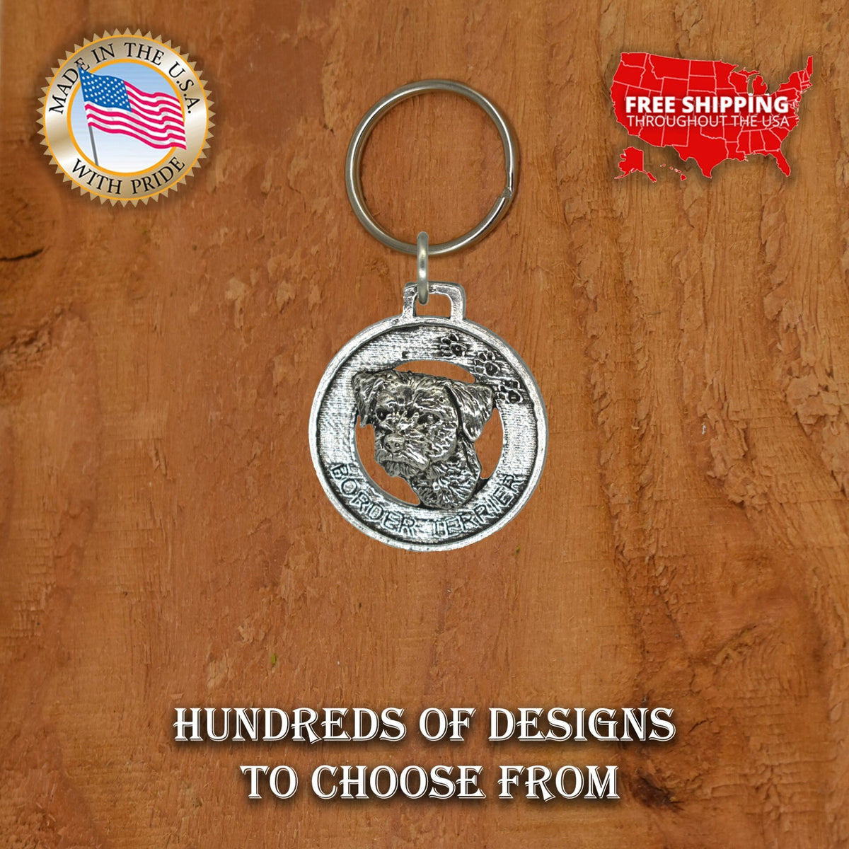 Border Terrier Keychain D032KC