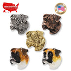 Boxer Dog Head Premium Pin D036PR