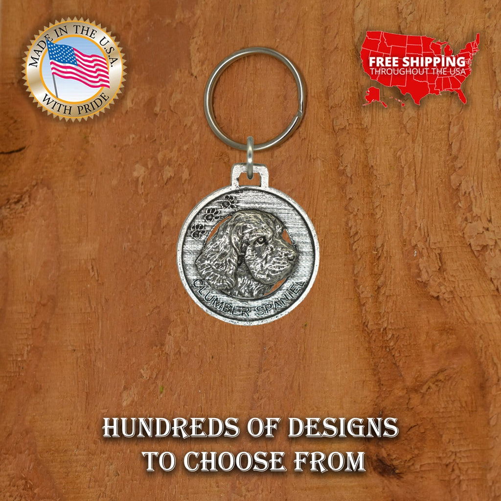 Clumber Spaniel Keychain D056KC