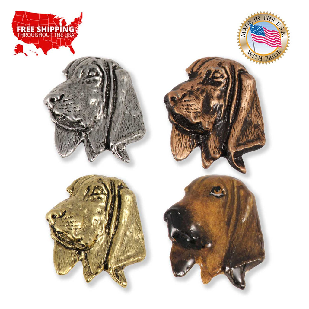 Coon Hound Dog Head Pin D060