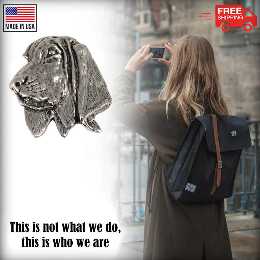 Coon Hound Dog Head Pin D060