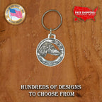 Long Hair Dachshund Keychain D066KC