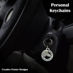 Long Hair Dachshund Keychain D066KC