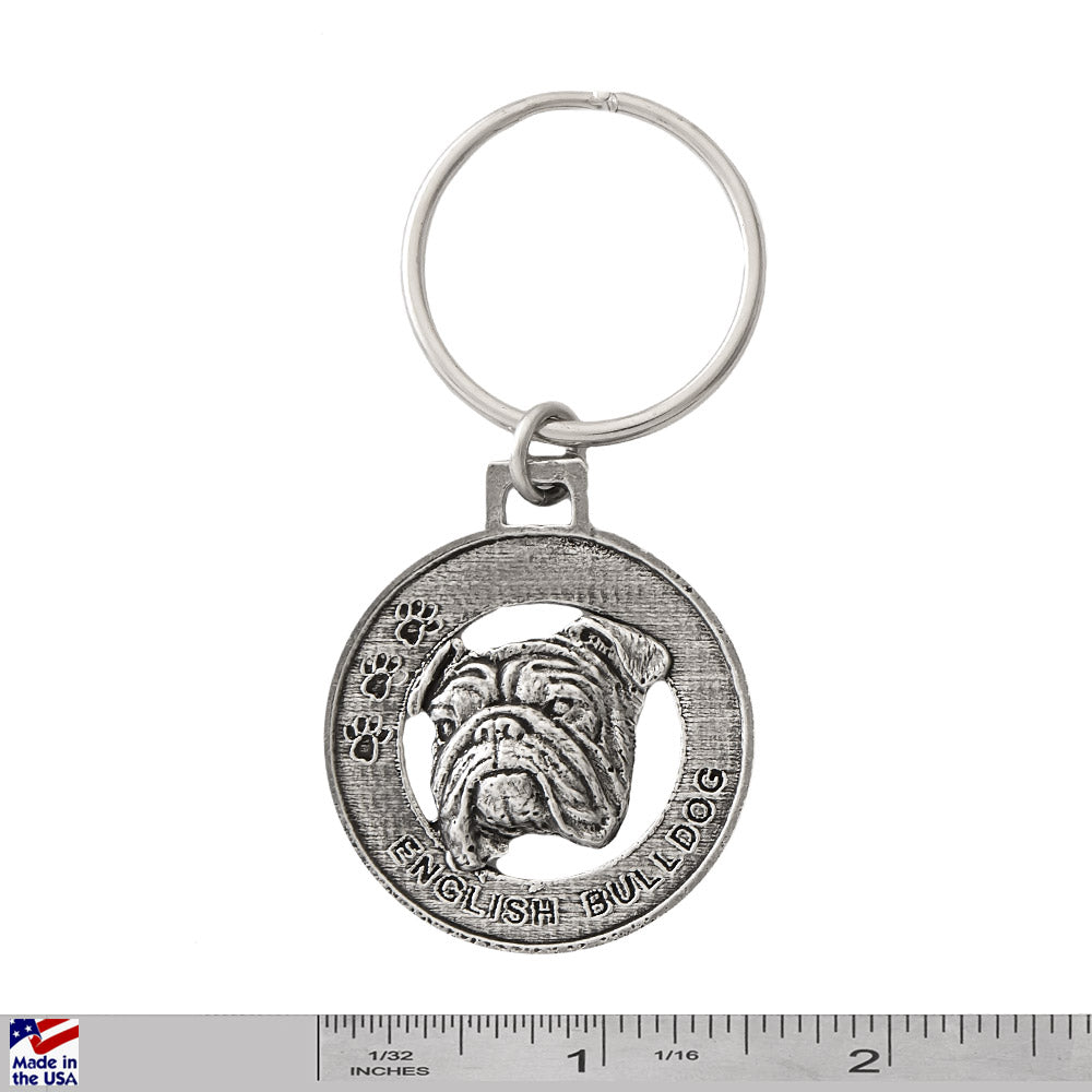English Bulldog Keychain D072KC