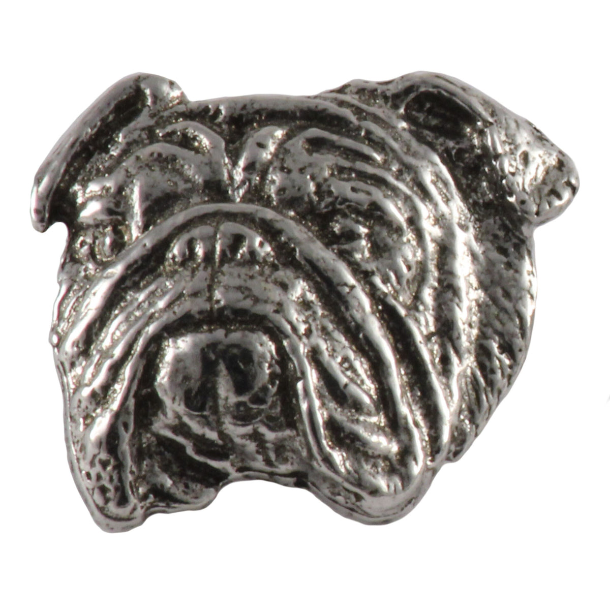 English Bulldog Head Pin D072