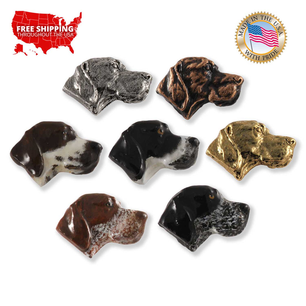 English Pointer Dog Head Pin D076