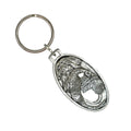 English Setter Head With Pheasant Keychain D079KC