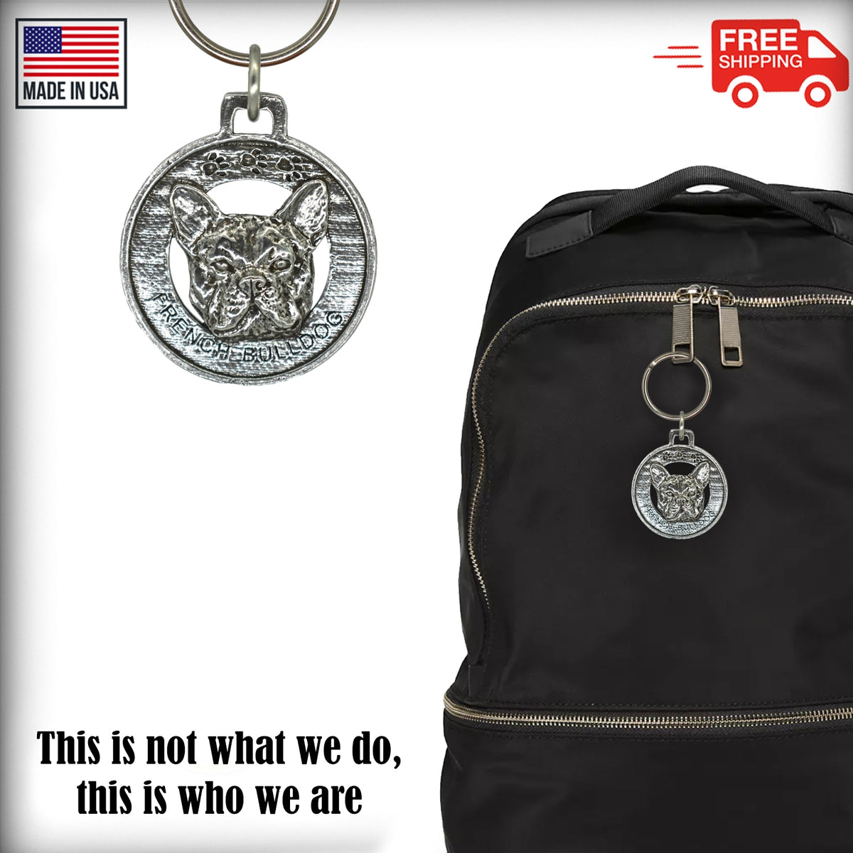French Bulldog Keychain D082KC