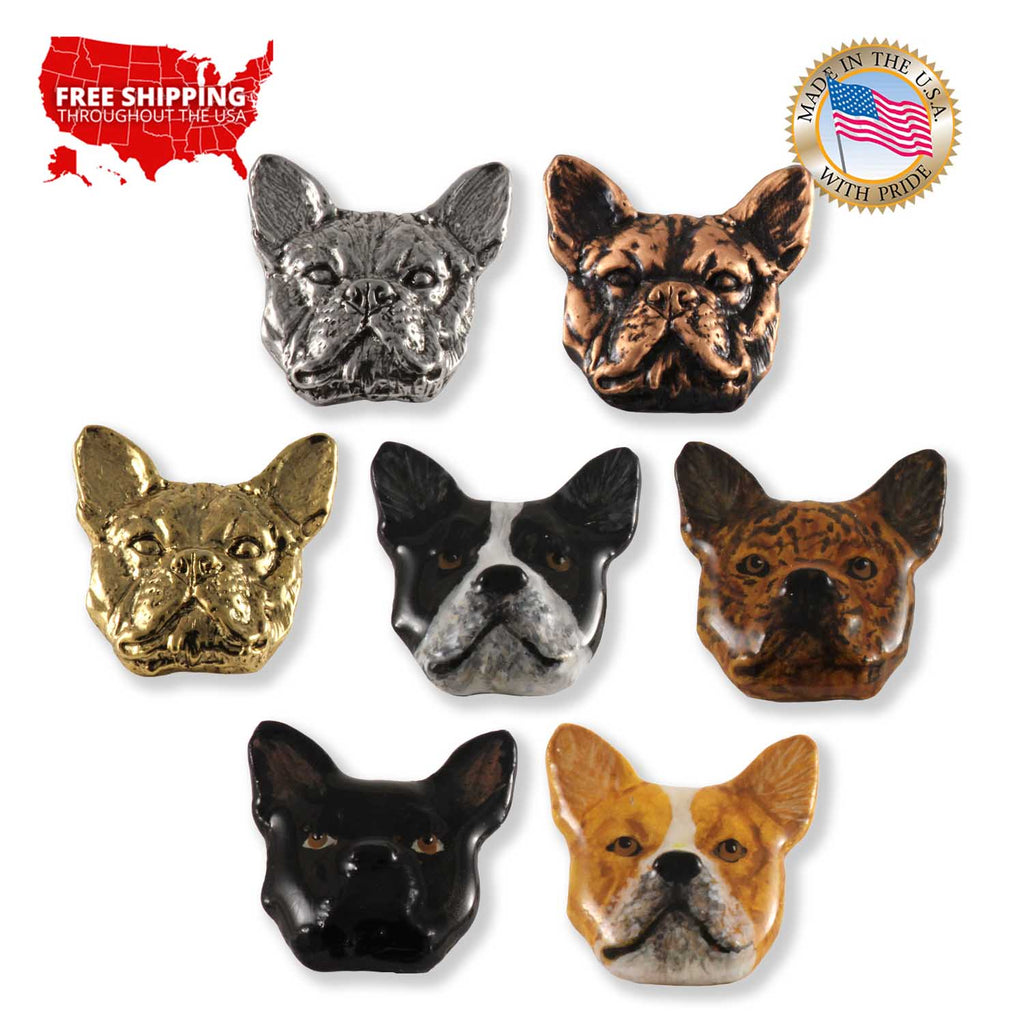 French Bulldog Head Pin D082