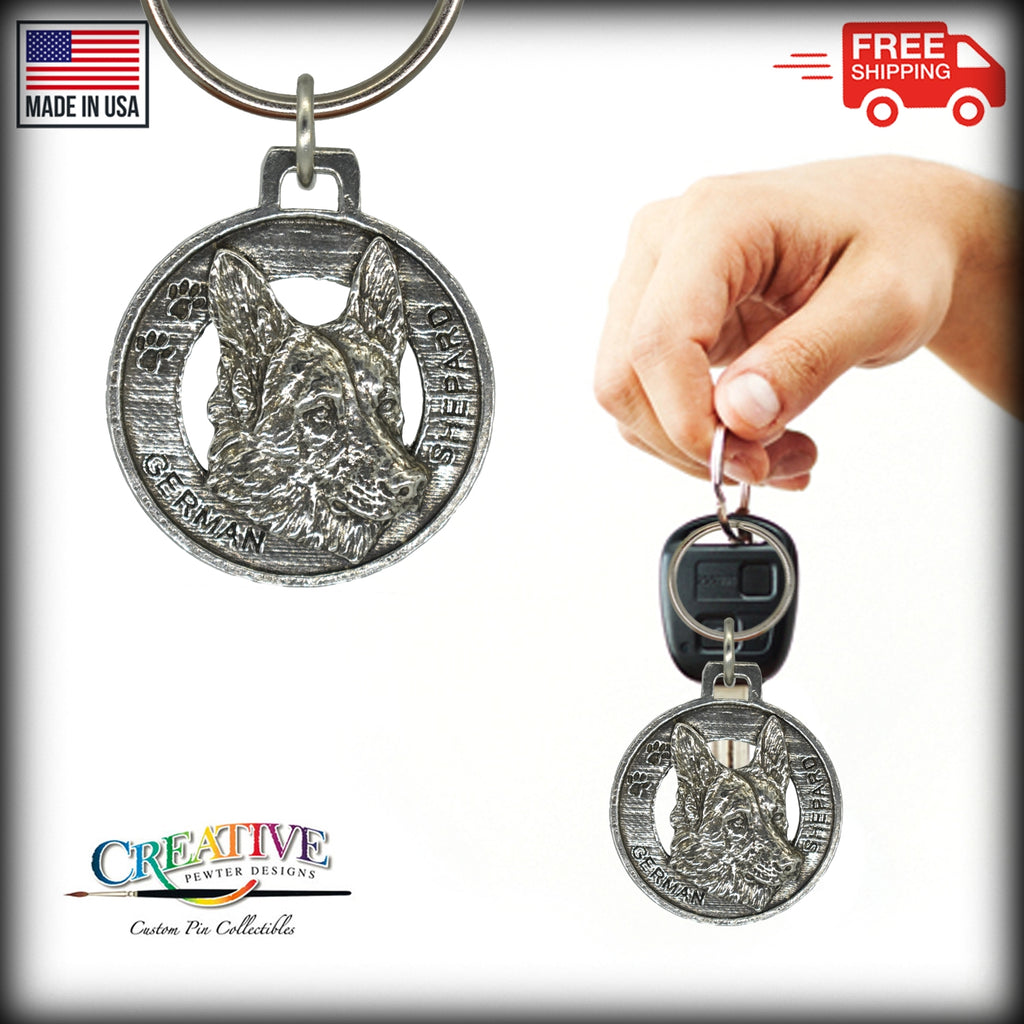 German Shepherd Keychain D084KC
