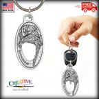 German Shorthair With Pheasant Keychain D087KC