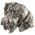 German Wire Haired Dog Head Pin D088