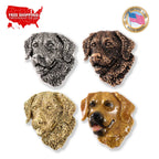 Golden Retriever Dog Head Premium Pin D090PR