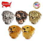 Golden Retriever Dog Head Pin D090