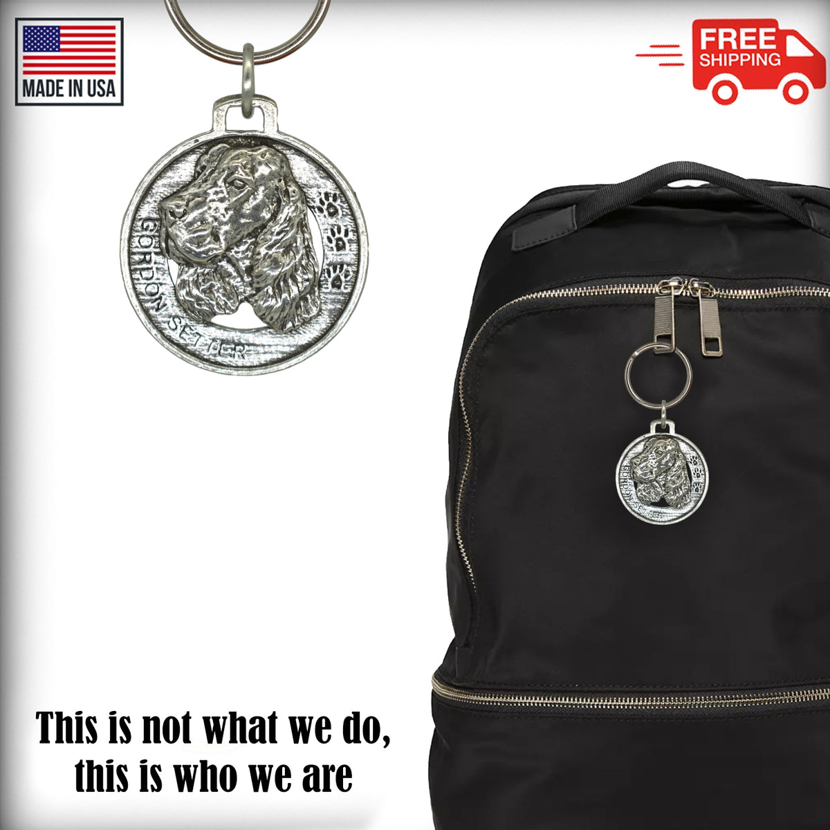 Gordon Setter Keychain D092KC