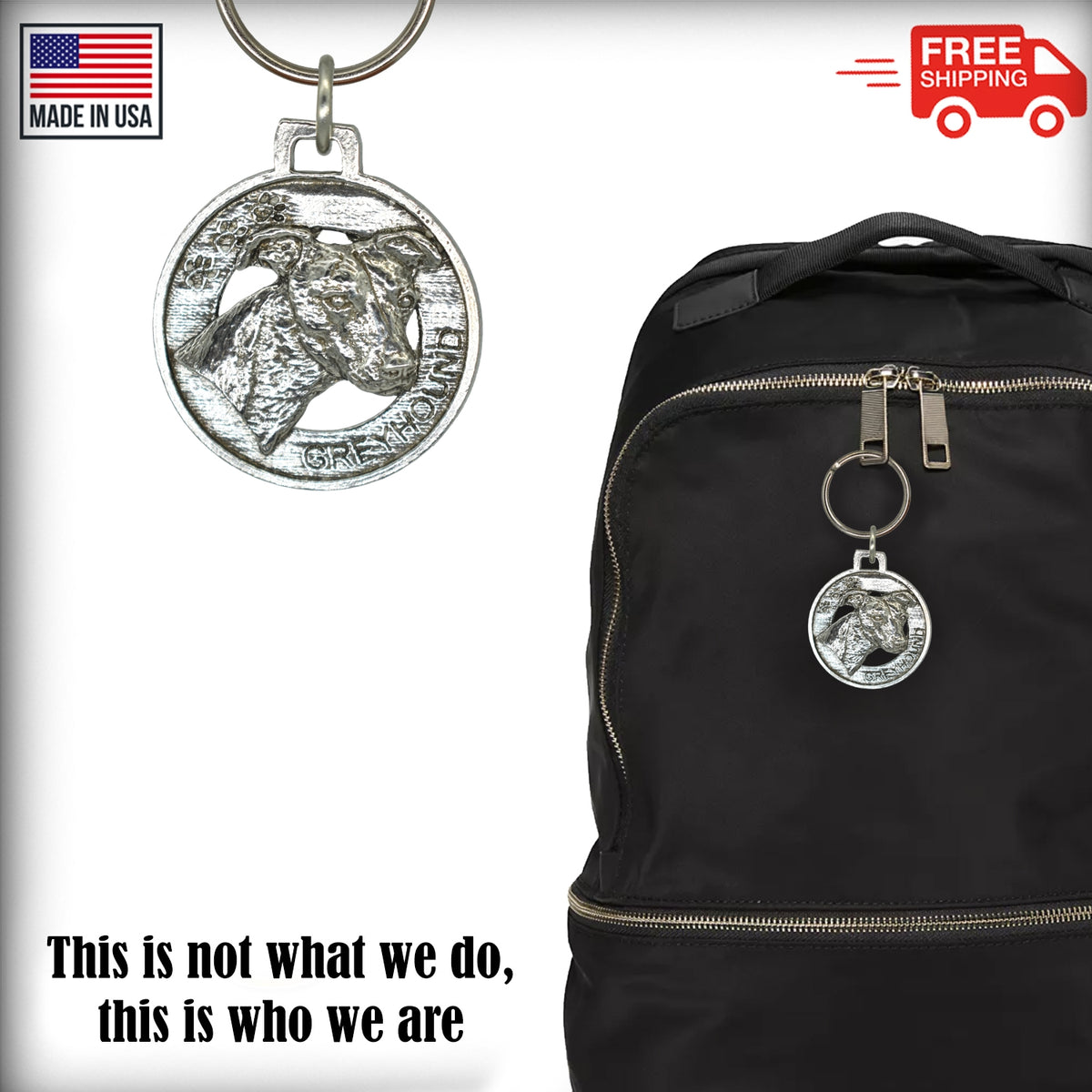 Greyhound Keychain D096KC