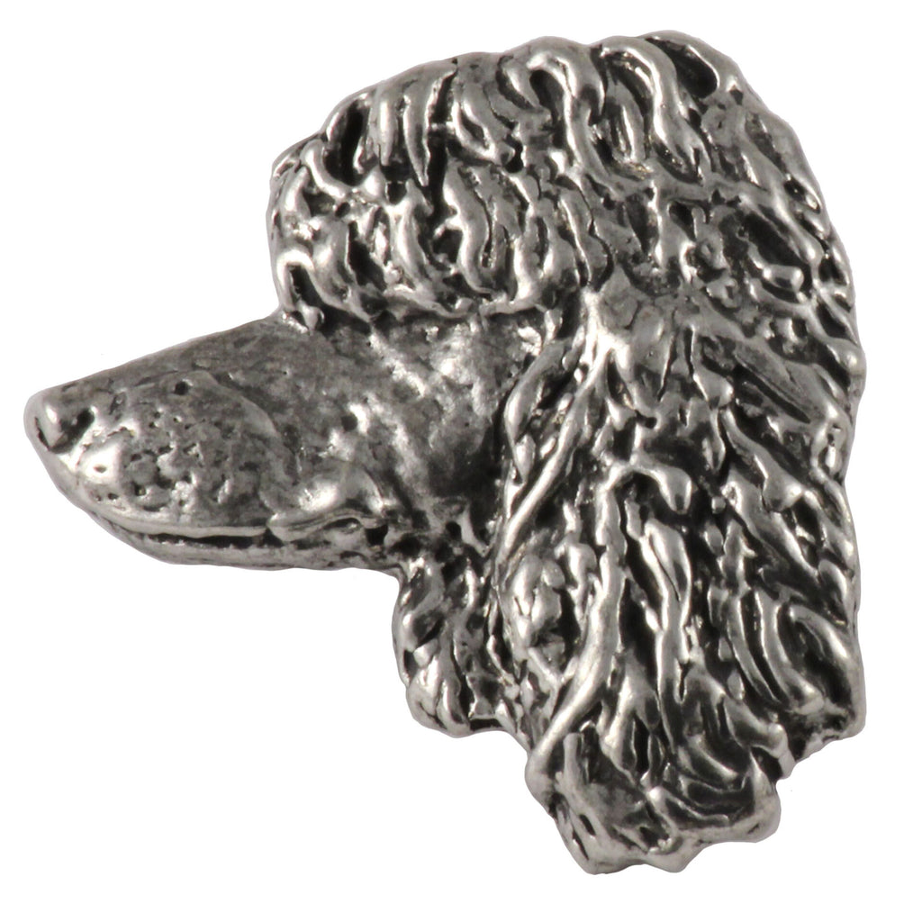 Irish Water Spaniel Dog Head Pin D102