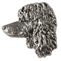 Irish Water Spaniel Dog Head Pin D102