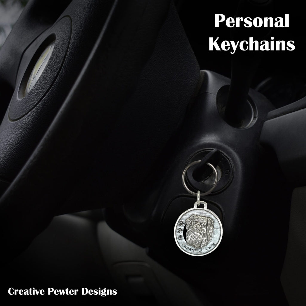 Japanese Chin Keychain D108KC