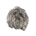 Maltese Head Premium Pin D120PR
