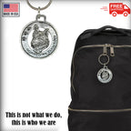 Norwegian Elkhound Keychain D130KC
