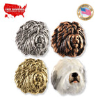 Old English Sheepdog Head Pin D132