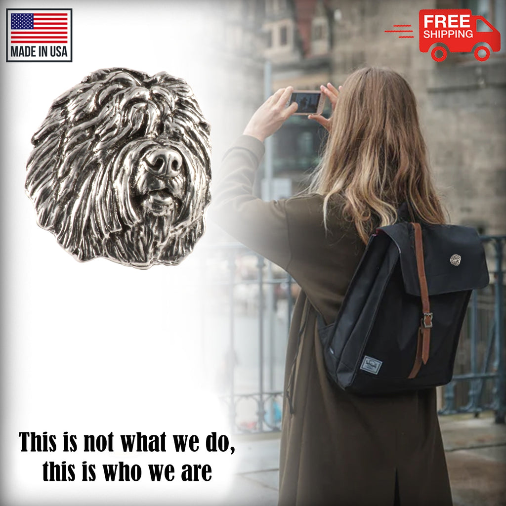 Old English Sheepdog Head Pin D132
