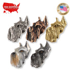 Schnauzer Dog Head Pin D158