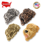 Wheaten Terrier Dog Head Pin D180