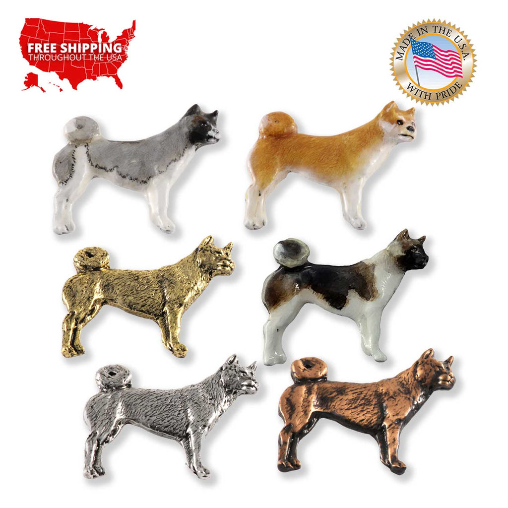 Akita Dog Full Body Pin D304F