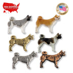 Akita Dog Full Body Pin D304F