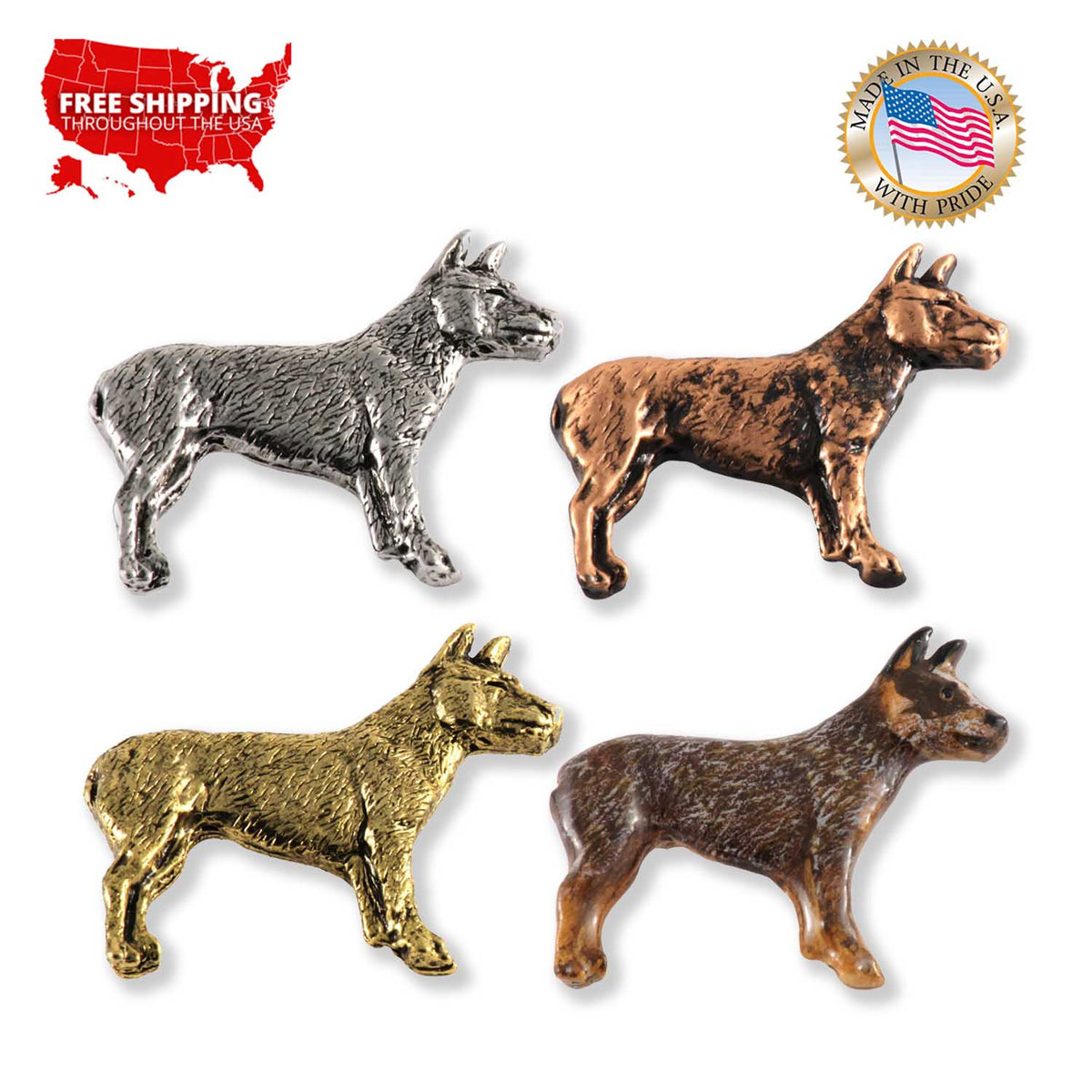 Australian Cattle Dog Full Body Pin D314F