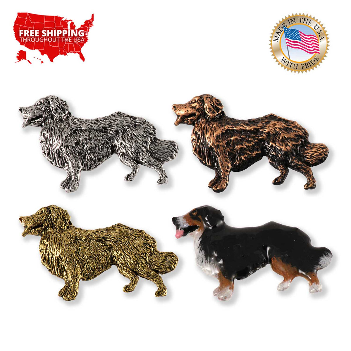 Bernese Mountain Dog Full Body Pin D324F