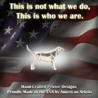 Bloodhound Dog Full Body Pin D328F