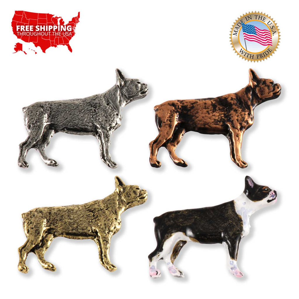 Boston Terrier Dog Full Body Pin D334F