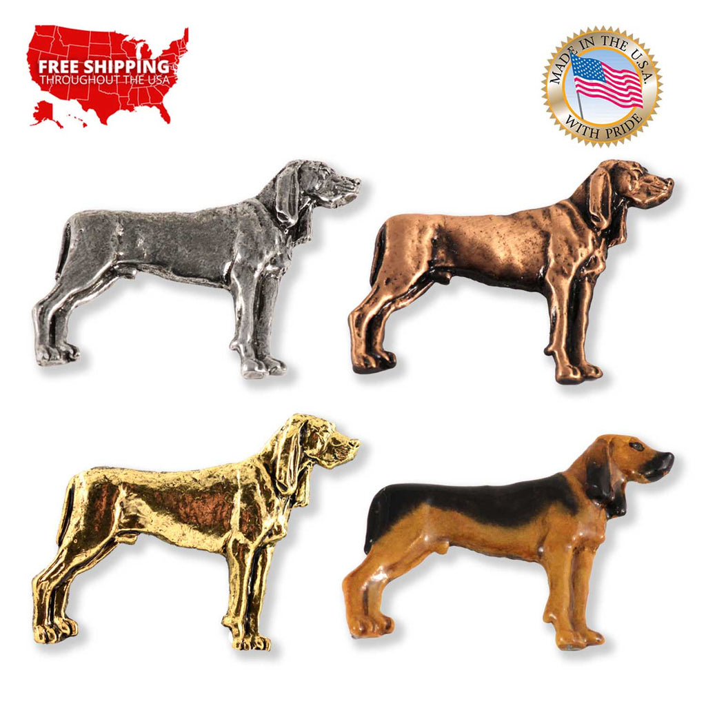 Coon Hound Dog Full Body Pin D360F