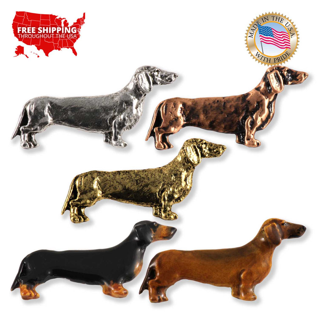 Dachshund Dog Full Body Pin D364F