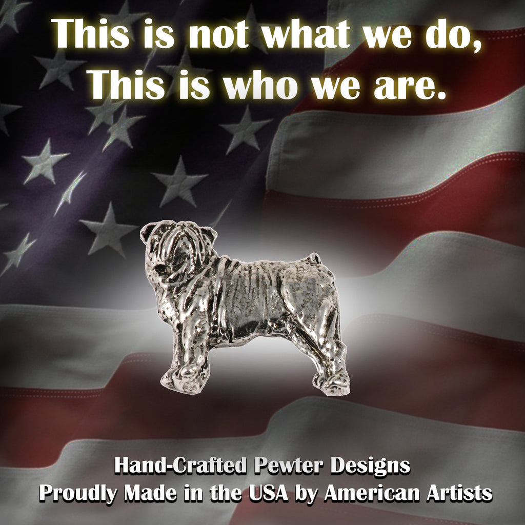 English Bulldog Full Body Pin D372F