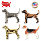 Fox Hound Dog Full Body Pin D381F