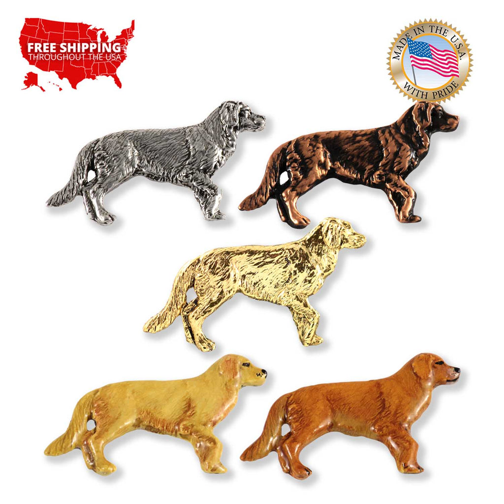 Golden Retriever Dog Full Body Pin D390F