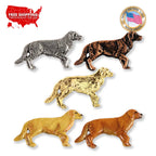 Golden Retriever Dog Full Body Pin D390F