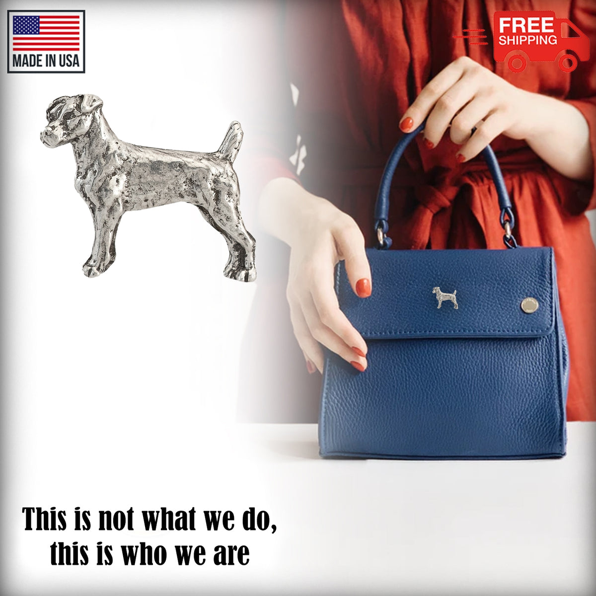 Jack Russell Full Body Mini Pin D406MP